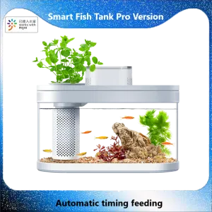 Aquários Geometria Anfibious Eco Fish Tank Pro Automática Feeding Wi -Fi Smart Box Work com Mijia Iluminação de Gamut Color