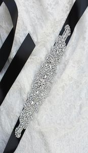 2019 Luxury Fashion Rhinestone Adornment Belt Wedding Dress Accessories Belt 100 Handgjorda Säljer XW61 Bridal Sashes7101231