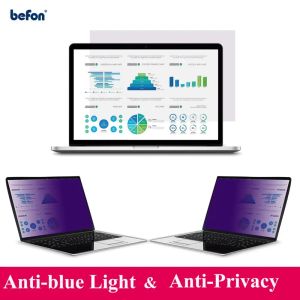 Filters Befon 13,3 tum Privacy Filter Anti Blue Light Screen Protective Film för widescreen 16 9 Laptop Notebook Screen Protector