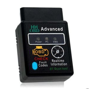 Strumenti diagnostici Nuovo Codice compatibile Bluetooth Bluetooth OBD2 ELM327 V1.5 Lettore di scanner per auto in automobili K5W4 Automobili Motorc OTE7S