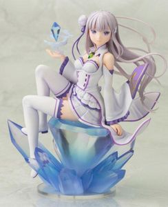 Re liv i en annan värld från noll Emilia PVC -action Figur Anime Figure Model Toys Collectible Doll Gift T2006035312302