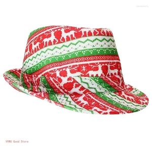 Basker fedora jul kort brim klänning magian hatt överraskning gåva till pojkvän far farbror semester
