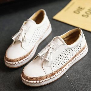 Casual Shoes Sneakers Women's Flats Sports Spring Tassel Barefoot Running Woman Tennis Slip-On Low Elegant Trendy