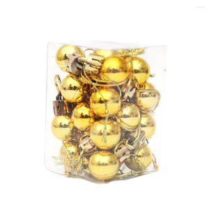 Estatuetas decorativas mini bolas de natal penduradas enfeites de ornamento de pingentes de plástico à prova de quebra de Natal Feriado de Holiday Shiny Shiny