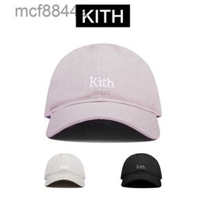 Kith Classic Hafted Cap Men Men Women Sun Hat Trend Street Prosta bawełna MZ27 2205172576