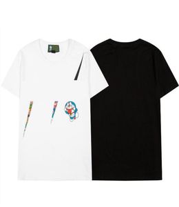 2021 cartoon Doraemon T shirt stylist men039s made in Italy fashion short sleeve letterprint women039s clothing7253579