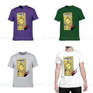 メンズZ5AI Tシャツ電気技師エンジニア到着TシャツマルチメーターデザインクルーネックコットンOネック半袖大人のシャツ