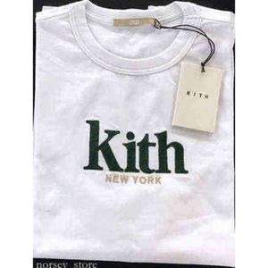 Kith t shirt haft kith tshirt ponadwymiarowe mężczyźni kobiety nowa koszulka wysokiej jakości swobodne letnie topy tee latawcze 556
