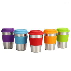 Tumblers Cups in acciaio inossidabile per attività interne all'aperto e bambini da 12 once di bere in metallo Birra non graziata nessuna set BPA