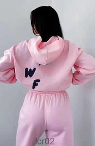 Kvinnor Tracksuits Women Hoodie 2 Piece Set Pullover Outfit Sweatshirts Sportiga långärmade huvor Vita Foxx Pants Asian Size S-3XL2M4R