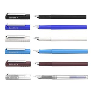 Pens 1pc Schneider BK406 Smooth Extra Fine Fountain Pen EF Iridium Nib Rifllable Ink Cartridge Student Pens Stationery Supplies