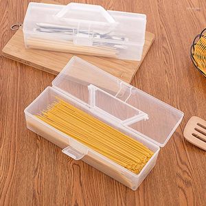 Aufbewahrung Flaschen Küche Handheld -Essstäbchen Tischgeschirr Spaghetti Noodle Food Box Pasta Container mit Deckel