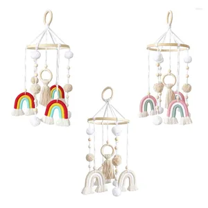 Figurine decorative Nordic Rainbow Penderant Nappe del perle di perle Fashion Artigianato Decorazioni per il fascino per la casa Dormitoria Decorazione Dormita Dormita