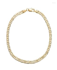 Cavigliere da 4 mm di collegamento marinaio catena oro caviglia 9 10 pollici bracciale alla caviglia cubana per donne uomini impermeabili KIRK228178541