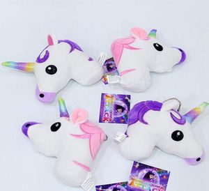 Симпатичный мультфильм Unicorn Plush Doll Toy Rainbow Simple Spect Ornament Beautiful Personality Bags King Ceration Pendant1252019