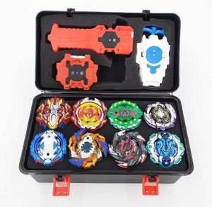 Topp Beyblade Burst Bey Blade Toy Metal Funsion Bayblade Set Storage Box med handtag Launcher Plastic Box Toys for Children T1910193369162