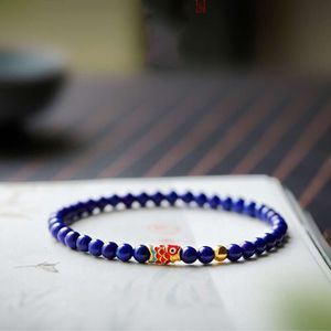 Geomancy Accessory Lapis Lazuli armband, sandguld, koi karp, springpärlor, armband, kejsarblå smycken, gåvor, etnisk stil