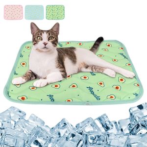 Summer Pet Cooling Mats Blanket Breathable Ice Dog Cat Bed For Dogs Cats Sofa Portable Sleeping Pad Accessories 240418