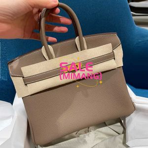 Birknns Classic Bag 2024 New Cow Leather Lychee가있는 악어 패턴 여성 캐리 온 어깨