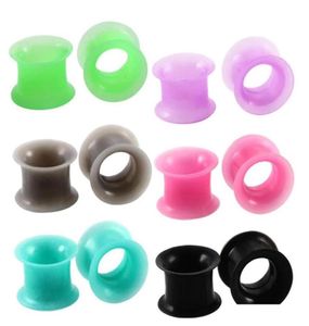 12Pair Big Ear mätare 325mm Mix Color Tunnels Plugs for Women Men Ear Skin Expansions Earlet Bår örhänge BOFY JLLHLL HOME009302699