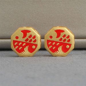 geomancy accessory DIY Jewelry Accessories Transfer Zhufu Fish Koi Dripping Oil S Sier Separation Bead Handstring Material