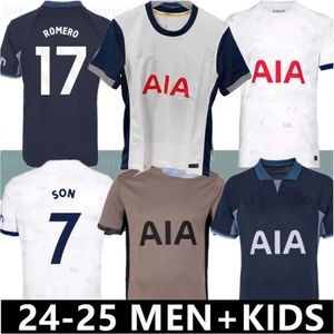 23 24 Maddison Son Soccer Jerseys Romero Kulusevski Richarlison Kulusevski 2023 2024 van de ven bissouma JohnsonフットボールキットシャツSPURS MEN KIDS SETS