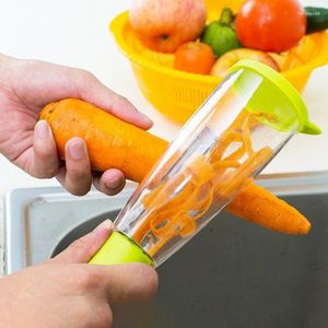 Knives Multifunctional Storage Type Peeling Knife With Tube Peeler Apple Supplies Household