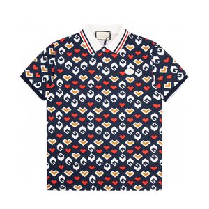 Polo -Shirt -Designer Poloshemden für Mann Modefokus Stickerei Schlange Strumpfband kleine Bienen Druckmuster Kleidung