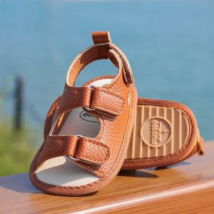 Bebek sandalet bebek ayakkabıları bebek bebek kız sandalet pu yumuşak dip taban antislip bebek ilk walker beşik ayakkabı doğdu moccasins 240418