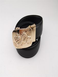 Cinturão de designer Brand Round Dragon Buckle Head Leather Belt Men and Women Fashion Luxury Waiting Belt Good Quality5337898