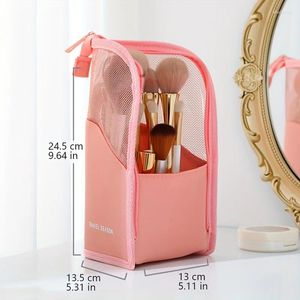 Kosmetische Taschen Chic Pailletten tragbare Make -up -Tasche: Elegantes leichtes Wasser/fleckresistenter Reißverschluss - Perfekt für den Alltags -Reisen Glamour