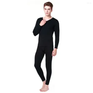 Herren thermische Unterwäsche 2pcs/Set verdicken unten Thermo Bekleidungsmann Sets 2024 warme lange Johns Wintermänner Tops