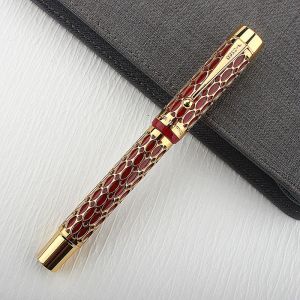 Pens Jinhao 100 Hollow Out Fountain Pen Iridum ef/f/m/nib with Converter GoldenClipビジネスオフィスライティングペン