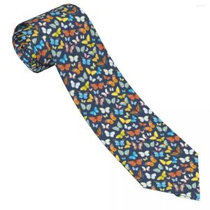 Bow Ties Mens Tie Watercolor Butterfly Neck Cartoon Kawaii Funny Collar Design Leisure High Quality Necktie Accessories