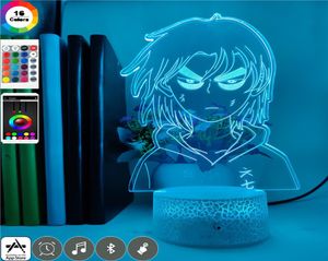 Anime 3D NEON NEON LUDER DO SLUFE SLEEP ATMOSFERA NOITE LUZ LED LED