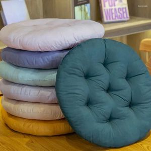 Pillow 40cm Round Seat Decorative Indoor Outdoor Solid Color Thick Chair Pad Home Office Car Sofa Tatami Floor Cute