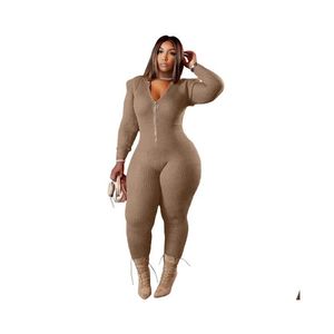 Womens Plus Size Hoodies Sweatshirts Frauen Kleidung Jungenuits Skinny Rompers y One Stück Hoodie Outfits Stricker Körper Großhandel Dropsh OT94J