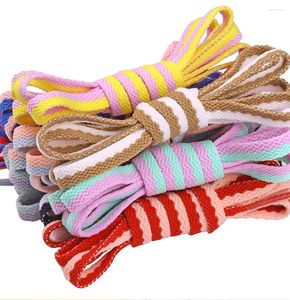 Shoe Parts Good Quality Shoelaces Flat Lace Of Polyester Two-colors Fashion For All Types Shoes 160 CM