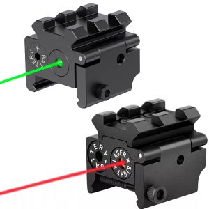 Scopes 650 nm taktisch grün/roter Punkt Laser -Sichtpistolenpistolenlaser -Anblick mit doppelter 20 -mm -Picatinny Rail Mount für Pistolenjagd Shooting