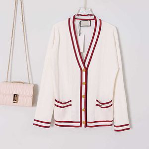 Polo -skjorta i sommarlånga ärm Cardigan Coat, College Style Simple tröja