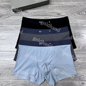 Mens Casual Underpants Designer Comfort Ice Silk Boxers Fashion Märke brev tryckt underkläder