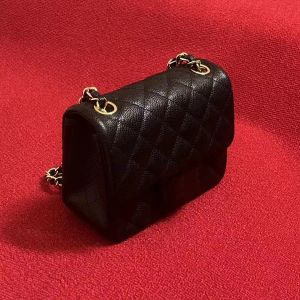 Корпуса 10а высококачественная дизайнерская сумка для плеча 17 см мини -сумка для мешки или ярко -смиренная роскошная сумка дизайнер женщин дизайнер пакет мешки по кроссу Chai