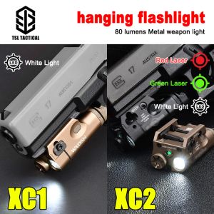 Scopes WADSN XC1 Light Flashlight XC2 Laser Flashlight Tactical Airsoft Hunting Weapon Toy Gun Lamp XC1 XC2 Lower Hanging Pistol Light