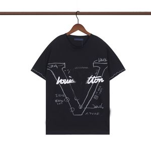 Designer-Herren-Shirts Frauen T-Shirts Modekleidung Stickerei Briefgeschäft Kurzarm Calssic T-Shirt Skateboard Casual Tops Tees Vl S- 3xl