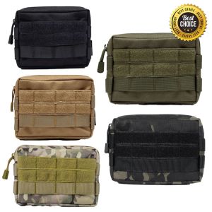 Tillbehör Militär Taktisk midjepåse Utomhus Camping EDC Tool Pouch Wallet Fanny Ryggsäck Telefonpåse Nylon Molle Hunt Midjebältesficka