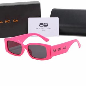 BB Mens Sonnenbrille Dynastie Luxus -Rechteck -Modedesigner Sonnenbrille für Frau polarisieren rosa Rahmen