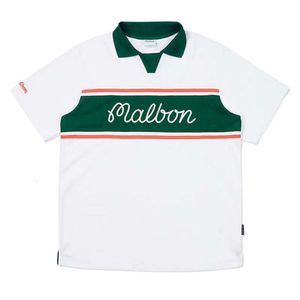 Malbon Golf T camisetas homens Men camiseta pólo tshirts de impressão causal tshirts respirável algodão manga curta US s-xl Worms Calhas de golfe malucas 813