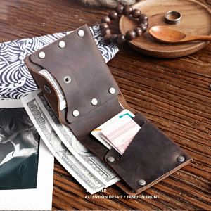 Portfele Siku oryginalny skórzany portfel męski Włochy skórzana męska torebka Portfel Portfel Slim Card Case
