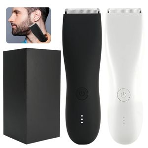 Professionell hårklippmaskin skägg trimmer elektrisk rakapparat för män intima områden hår rakmaskin säkerhet Razor Clipper 240411