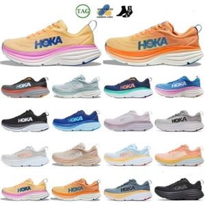 Clifton Hokka 9 Bondi 8 tênis de corrida grátis pessoas sapatos de sapato masculino gelo gelo ciclâmen sweet lilac treinadores nuvem cliftons 8 jogging